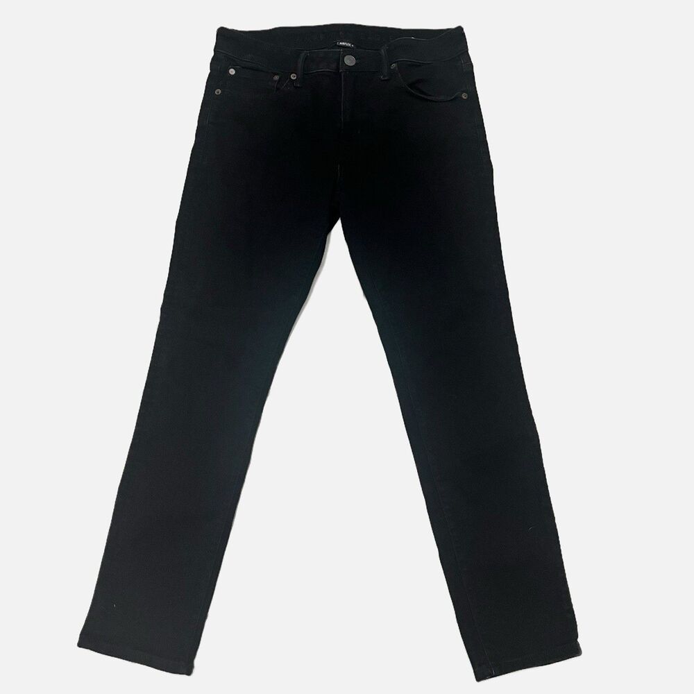 American Eagle Airflex+ Skinny Black Denim Jeans Size 32 X 30